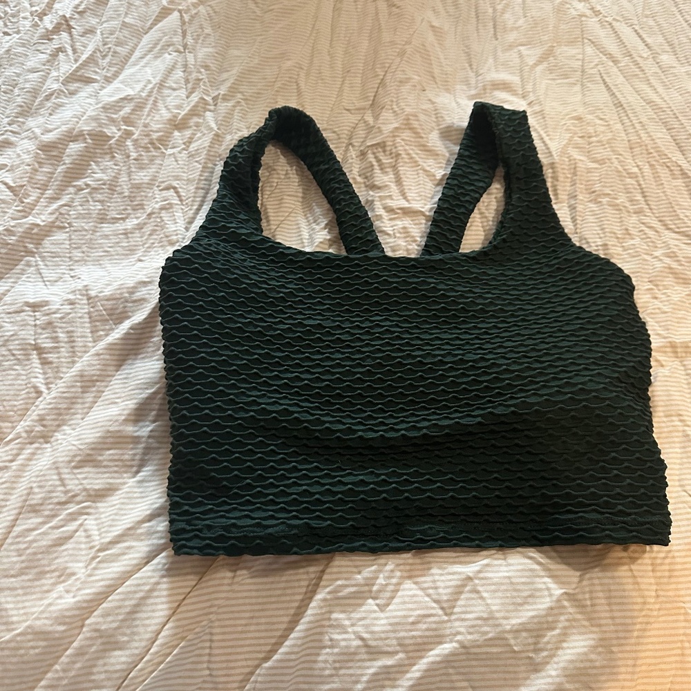 BOOTY BY BRABANTS CROCO SKIN TANK FOREST GREEN-Curvy